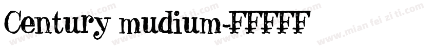 Century mudium字体转换